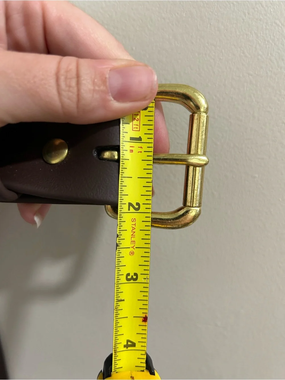 Over Under Brown Leather Belt 42 Single Shot Shell Brass Buckle USA Made